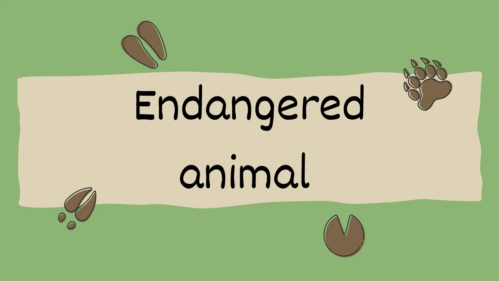 Endangered animal Endangered