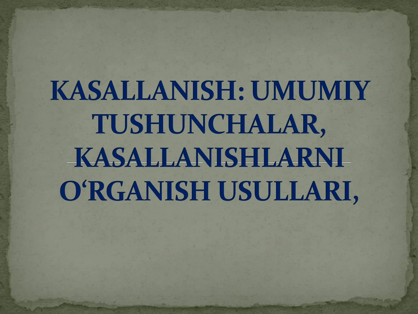 Kasallanishlar
