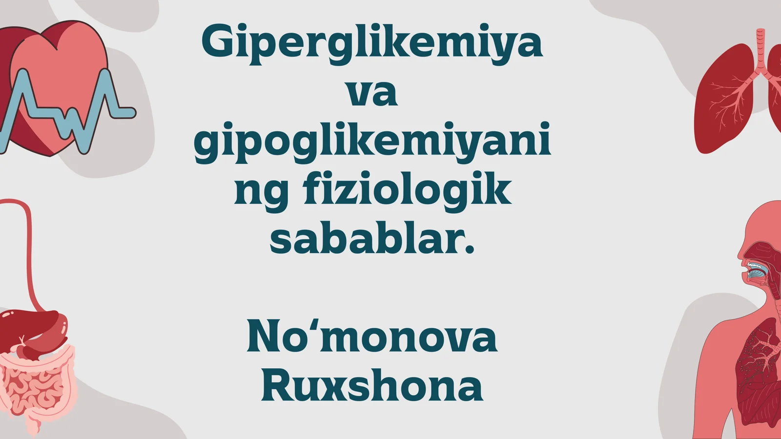 Giperglikemiya va gipoglikemiyani fiziologik sabablar