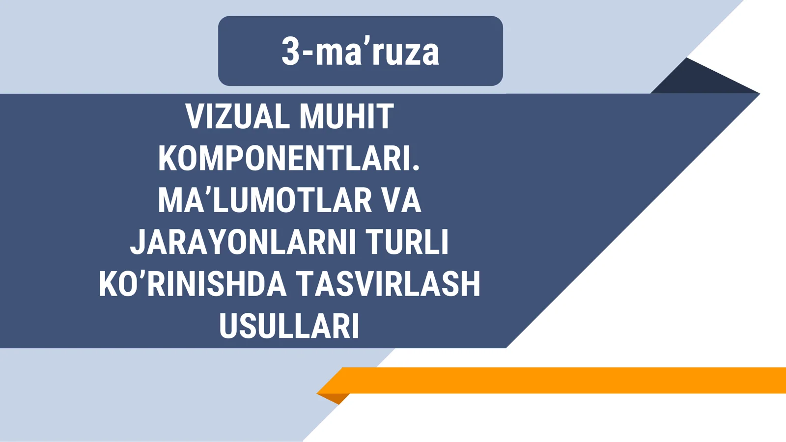 MA’LUMOTLARGA ISHLOV BERISH KOMPONENTASI