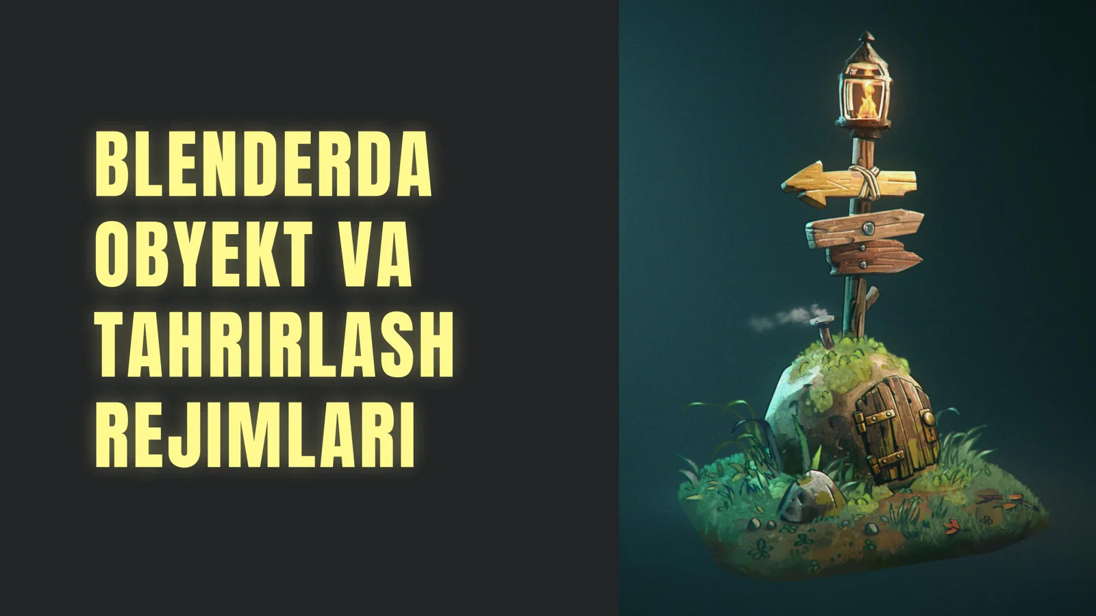 BLENDERDA OBYEKT VA TAHRIRLASH REJIMLARI