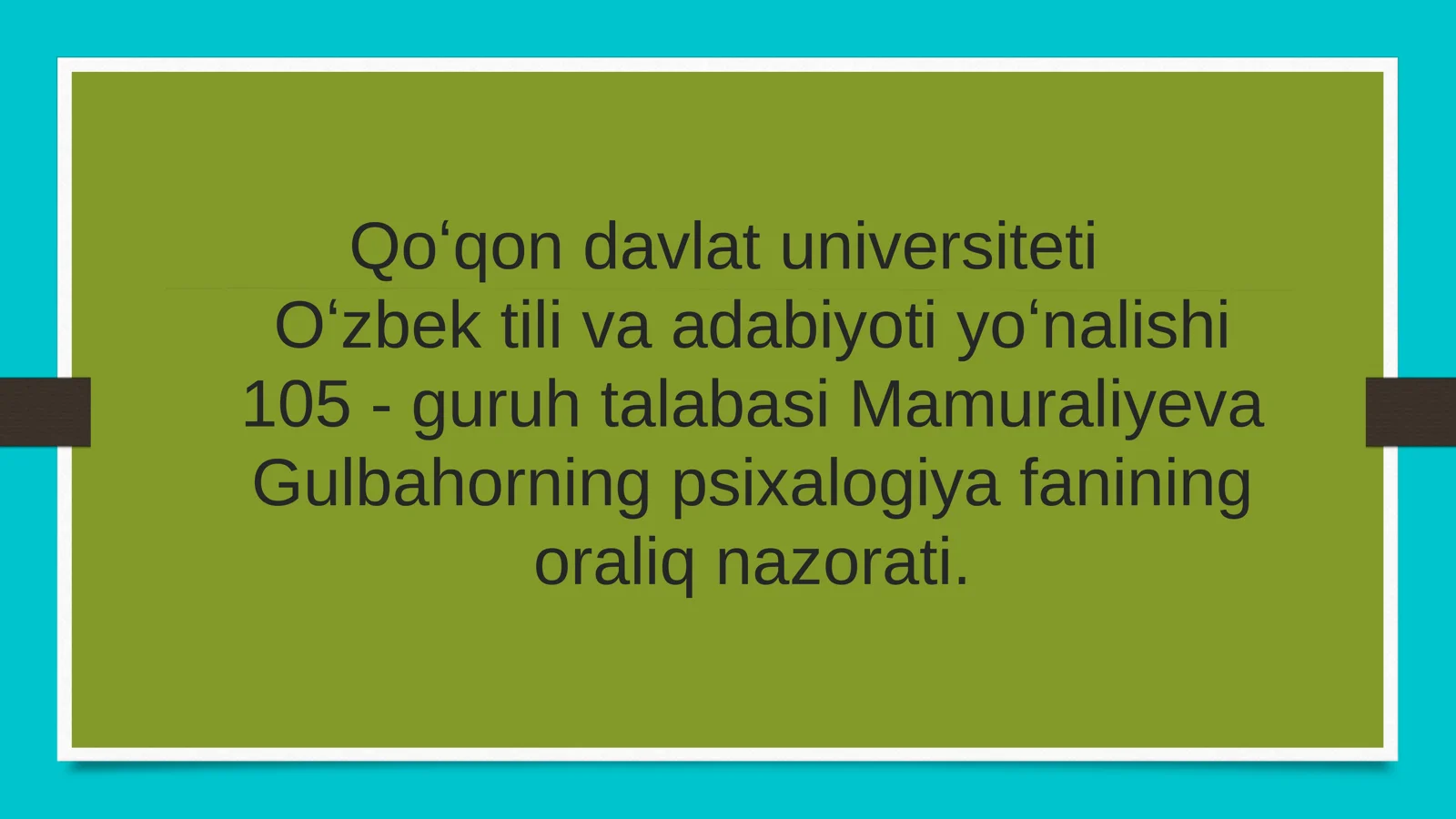 Xotira turlari