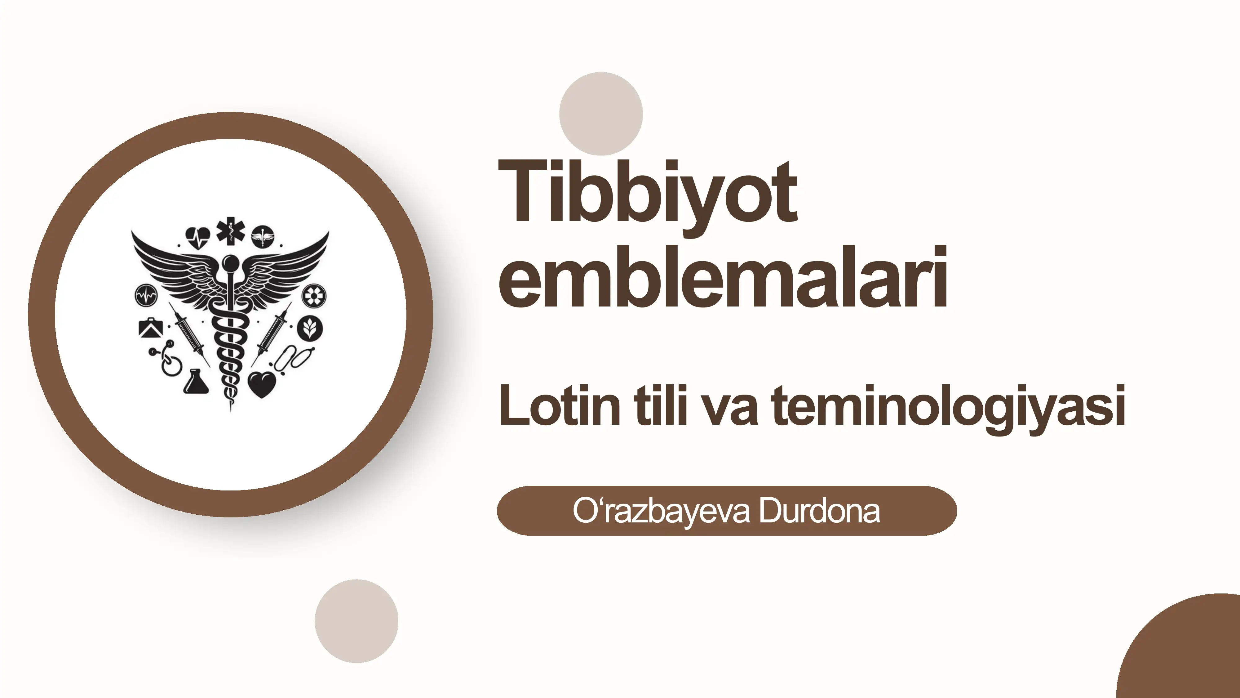 Tibbiyot emblemalari