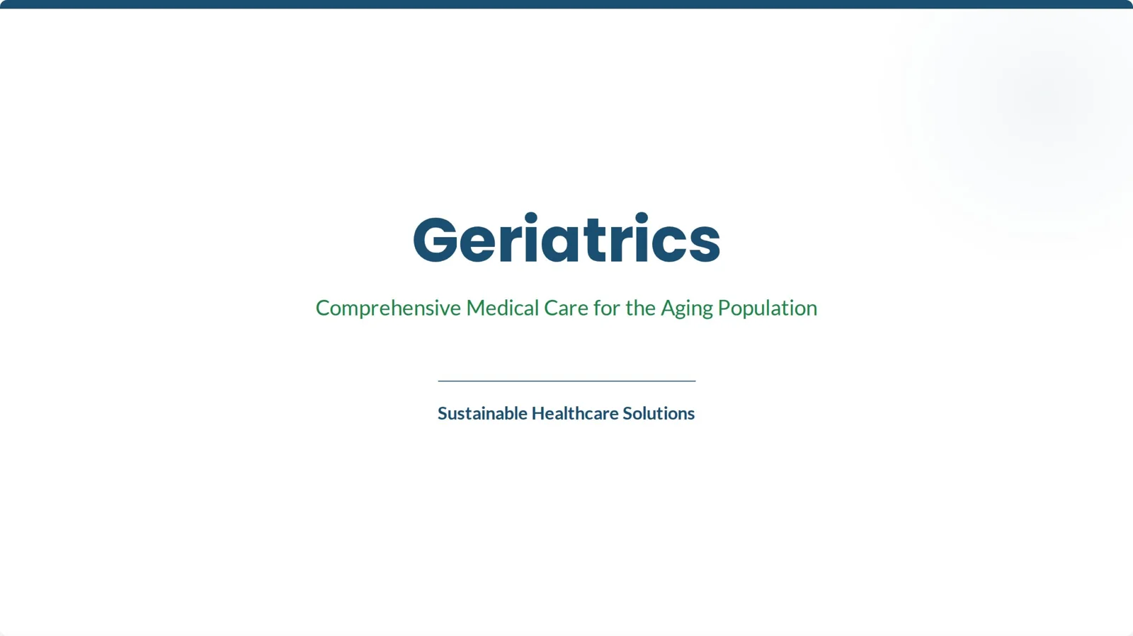 Geriatrics