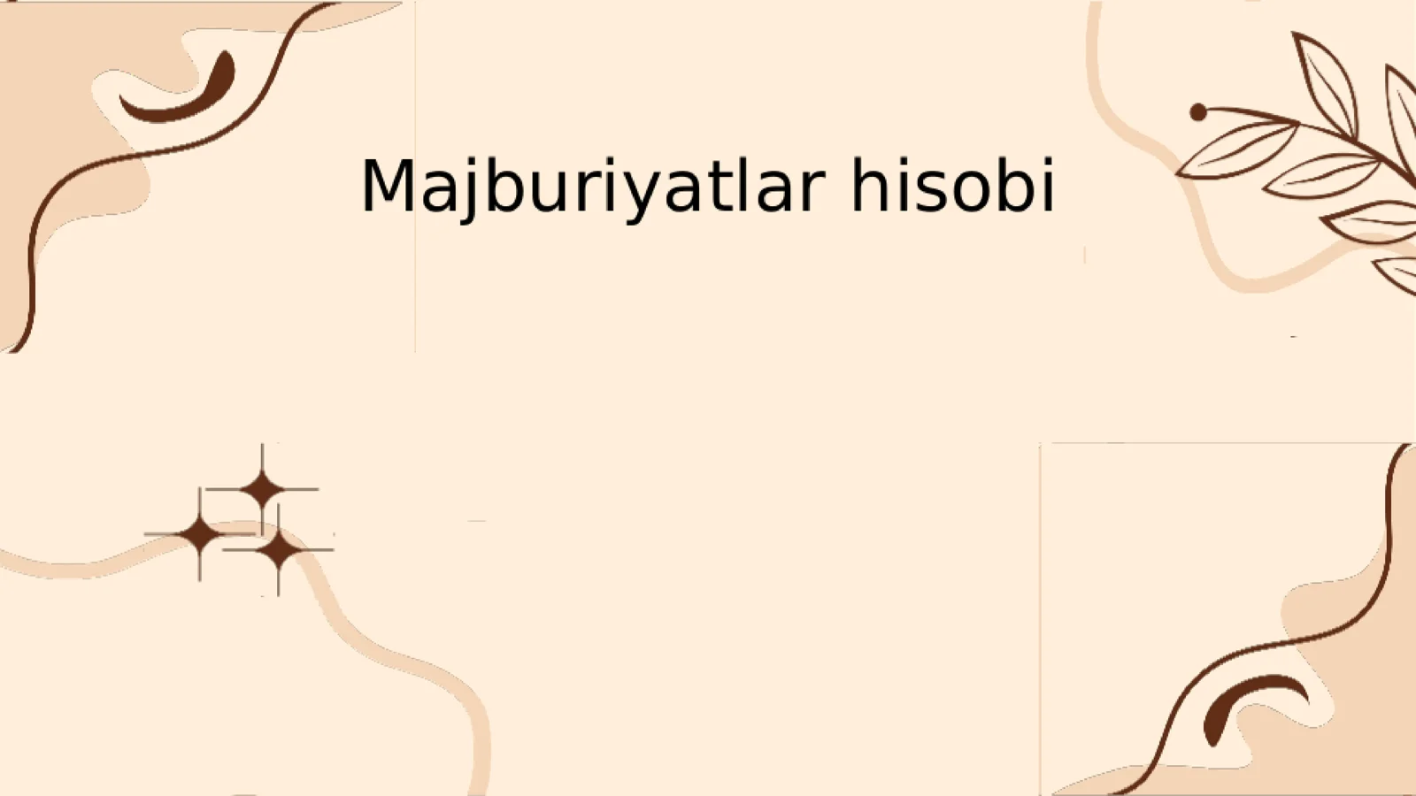 Majburiyatlar hisobi