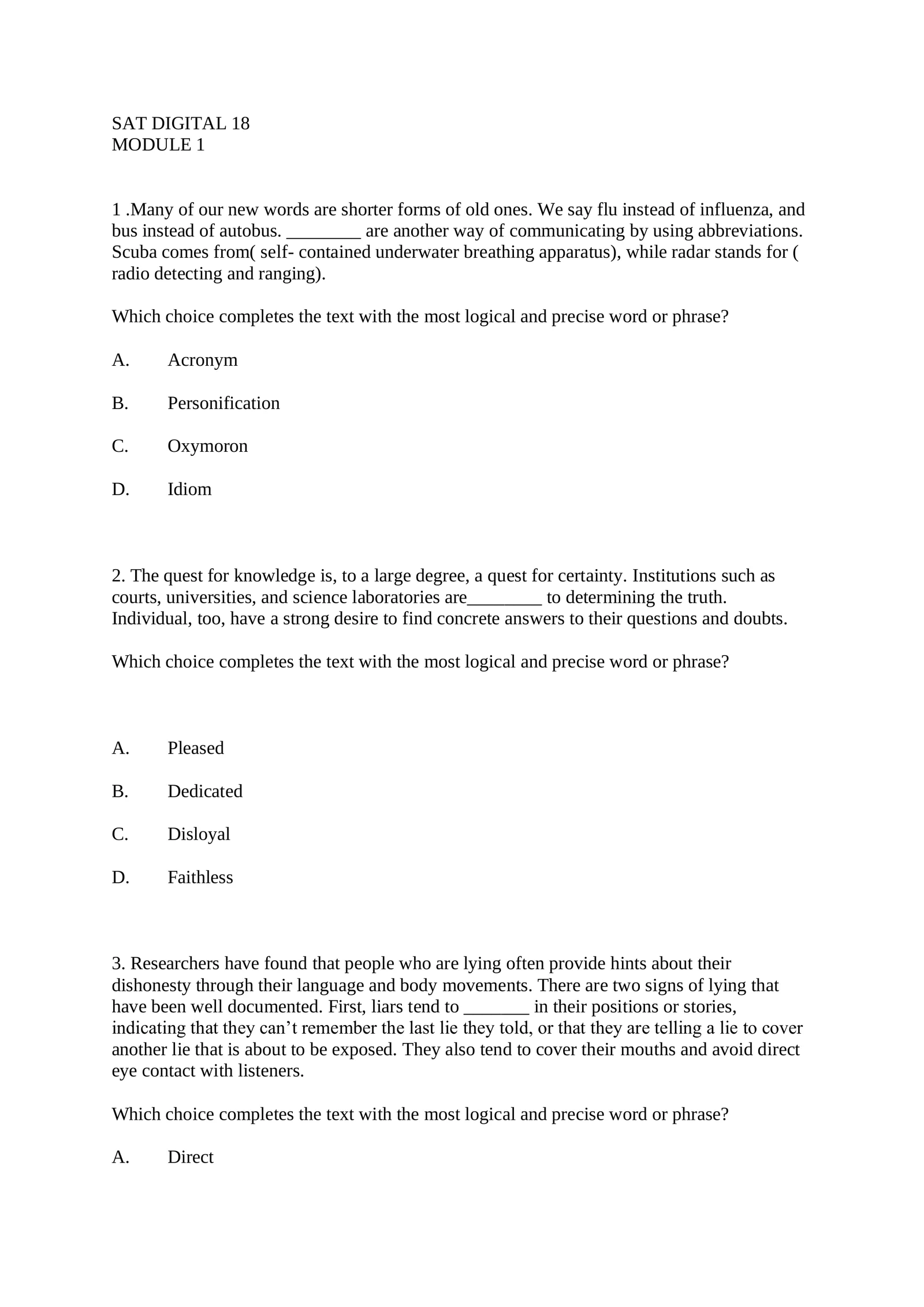 SAT DIGITAL 18 test