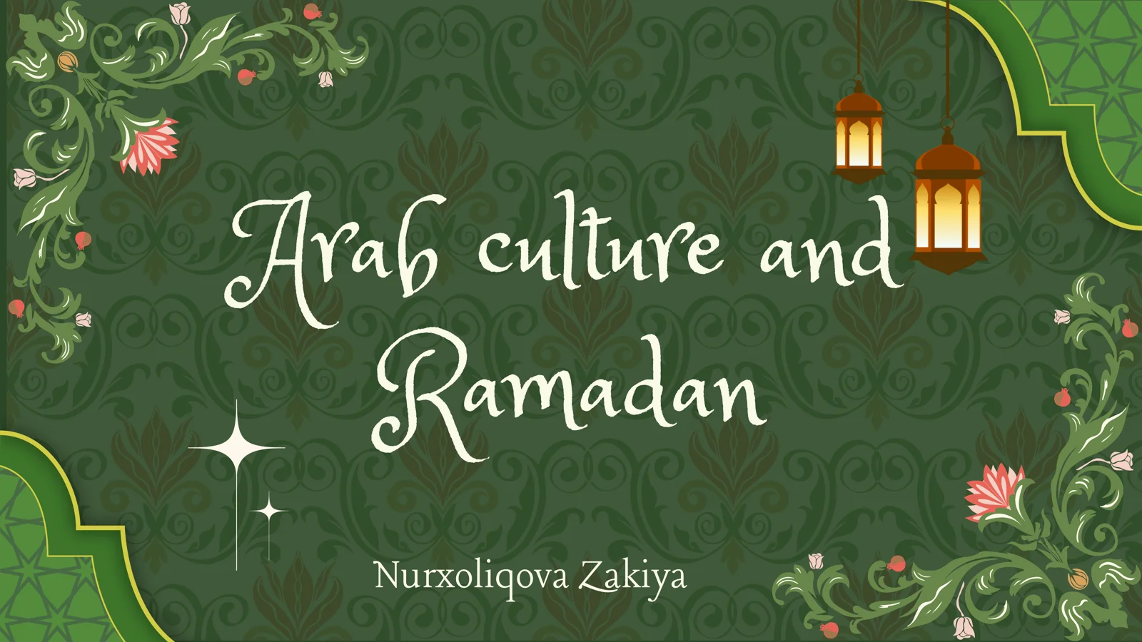 Arab culture in english