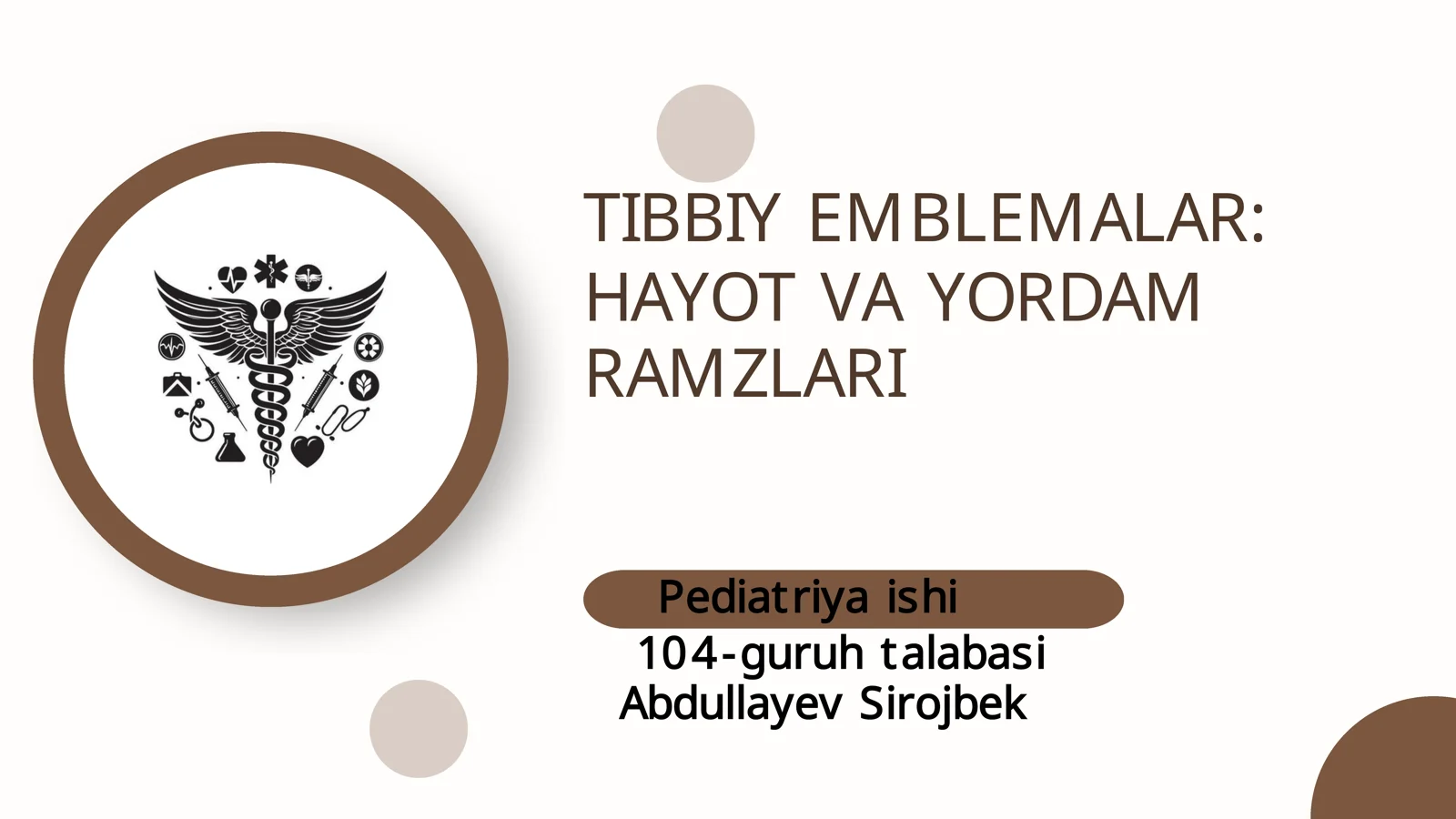 Tibbiy emblemalar
