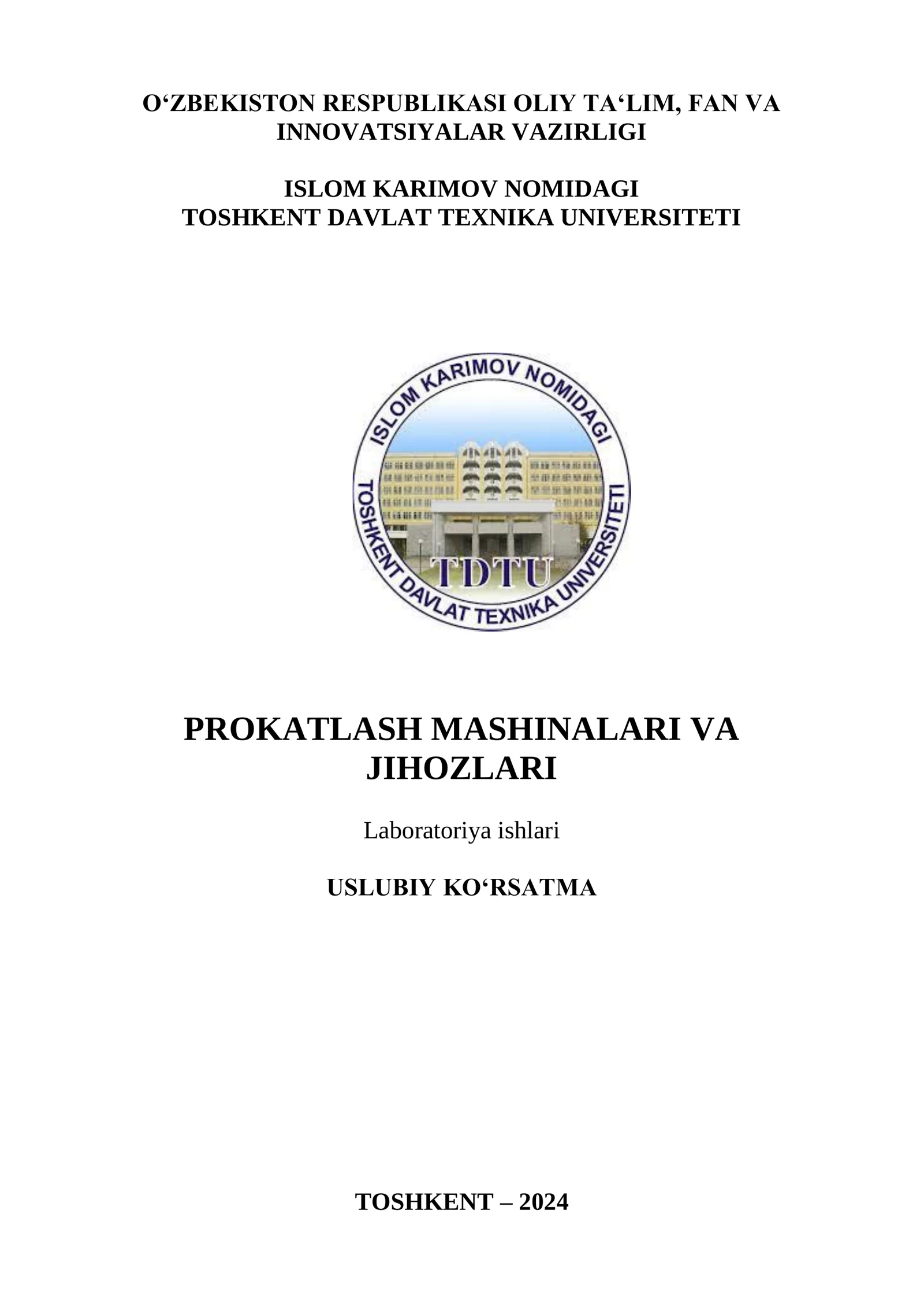 Prokatlash mashinalari va jihozlari
