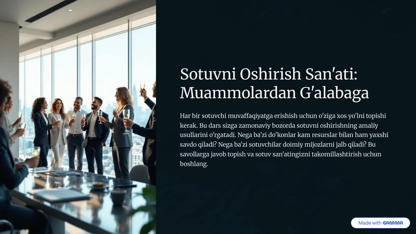 Sotuvni oshirish