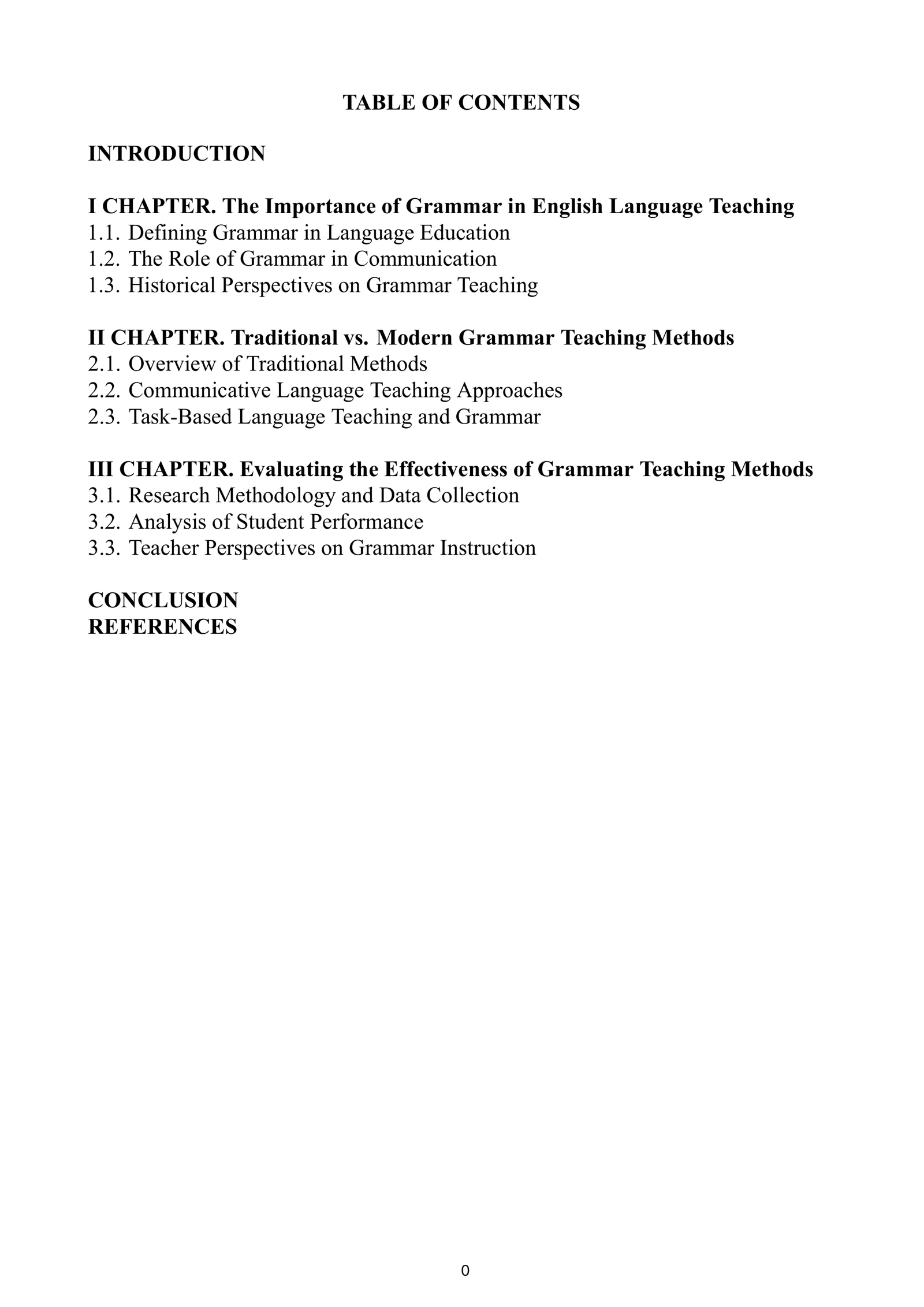 Grammar Teaching Methods in English Language
