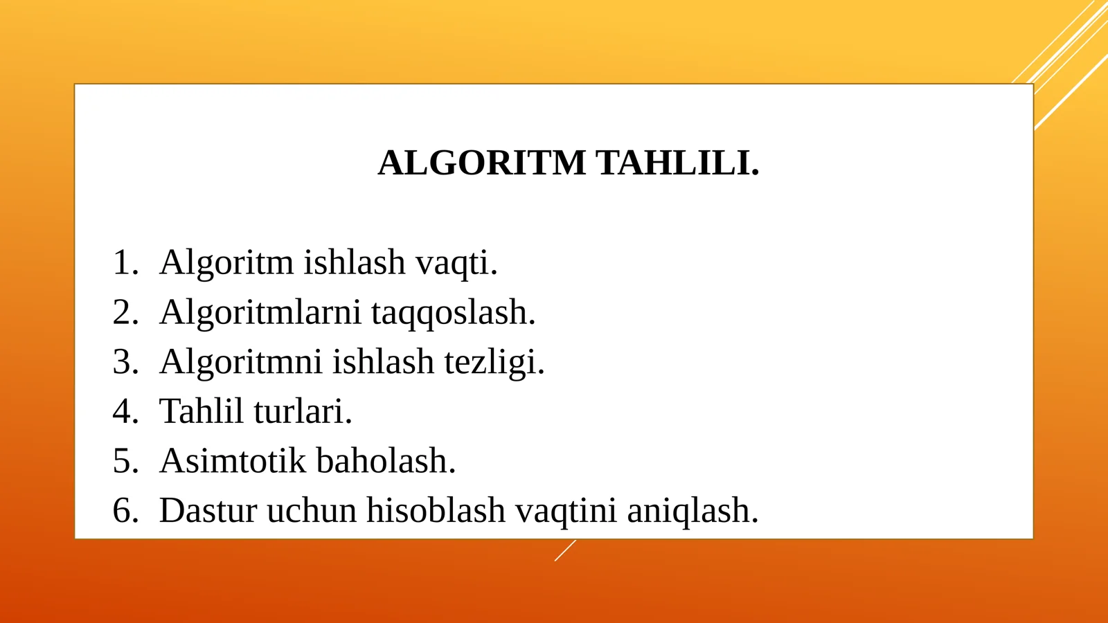 Algoritm Tahlili