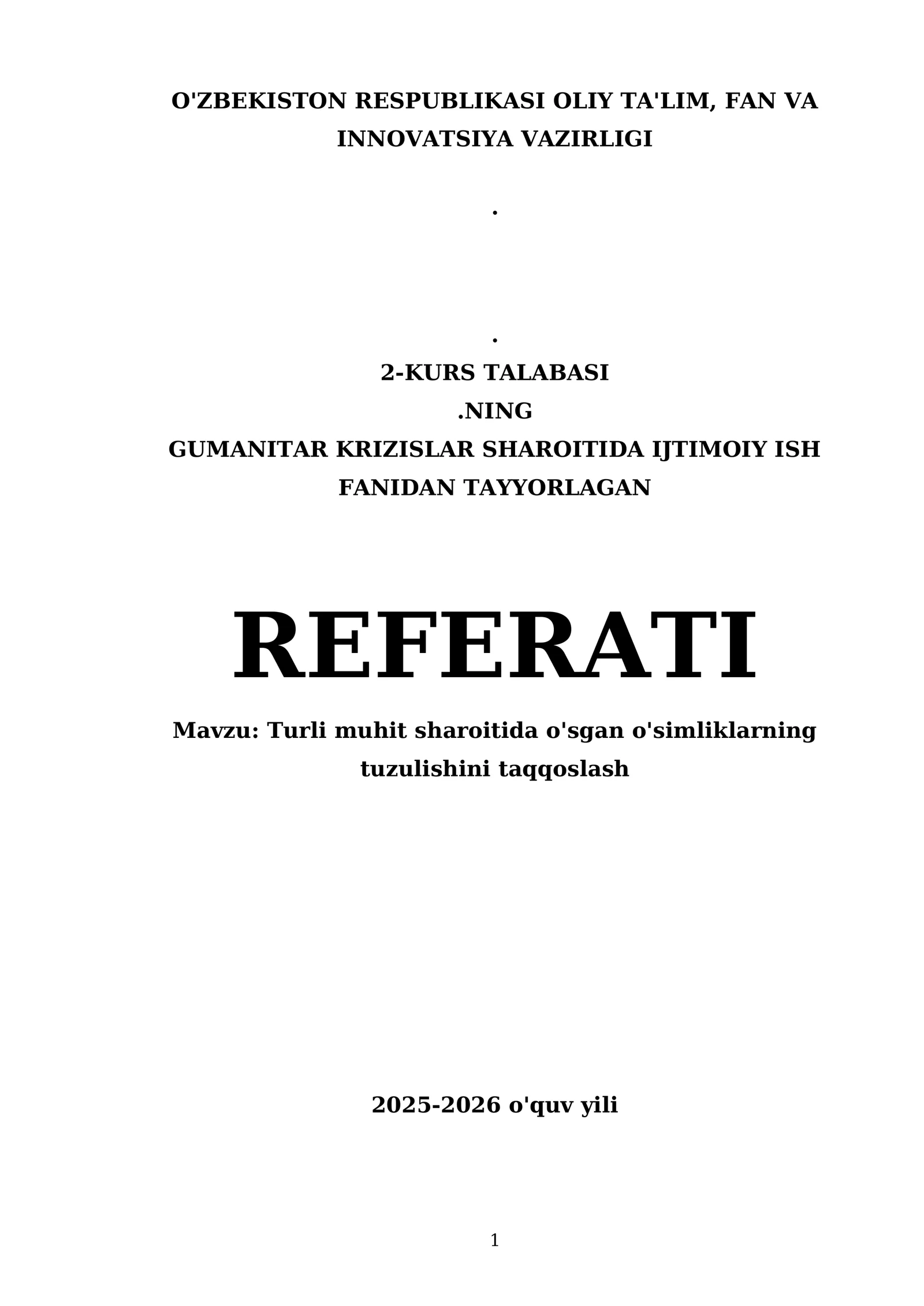 O'simliklarning tuzulishini taqqoslash