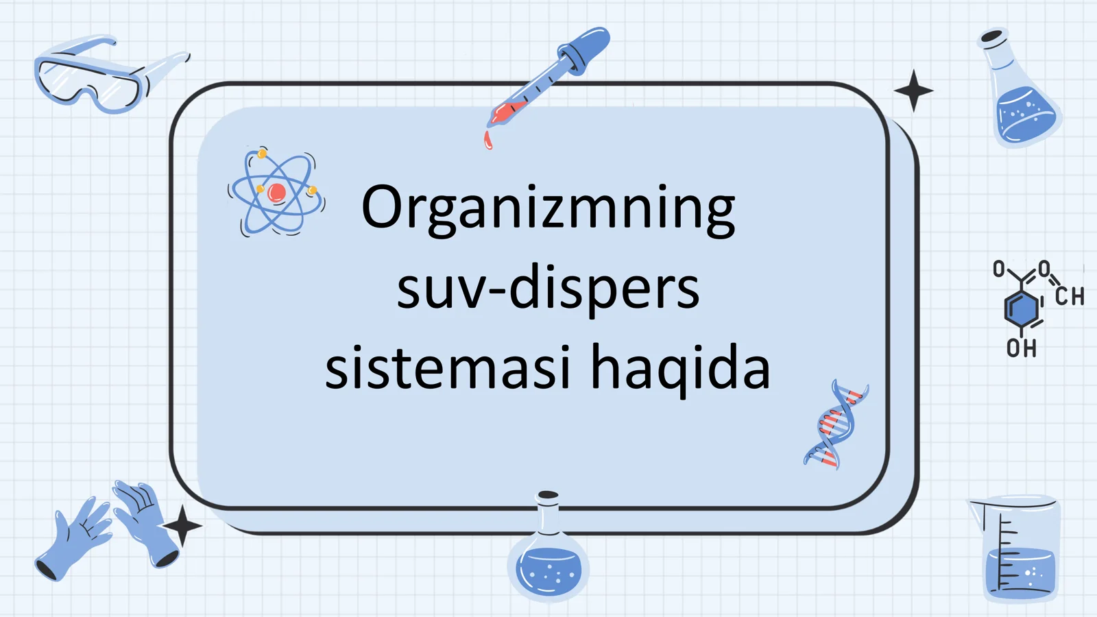 Organizmning suv-dispers sistemasi