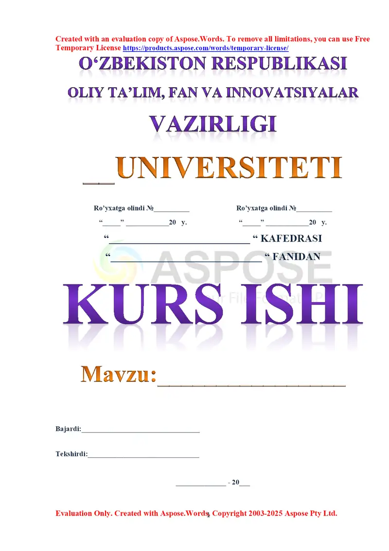 Pazandachilik ishlari uchun ish o‘rnini tashkil etish va mehnat xavfsizligi talablari