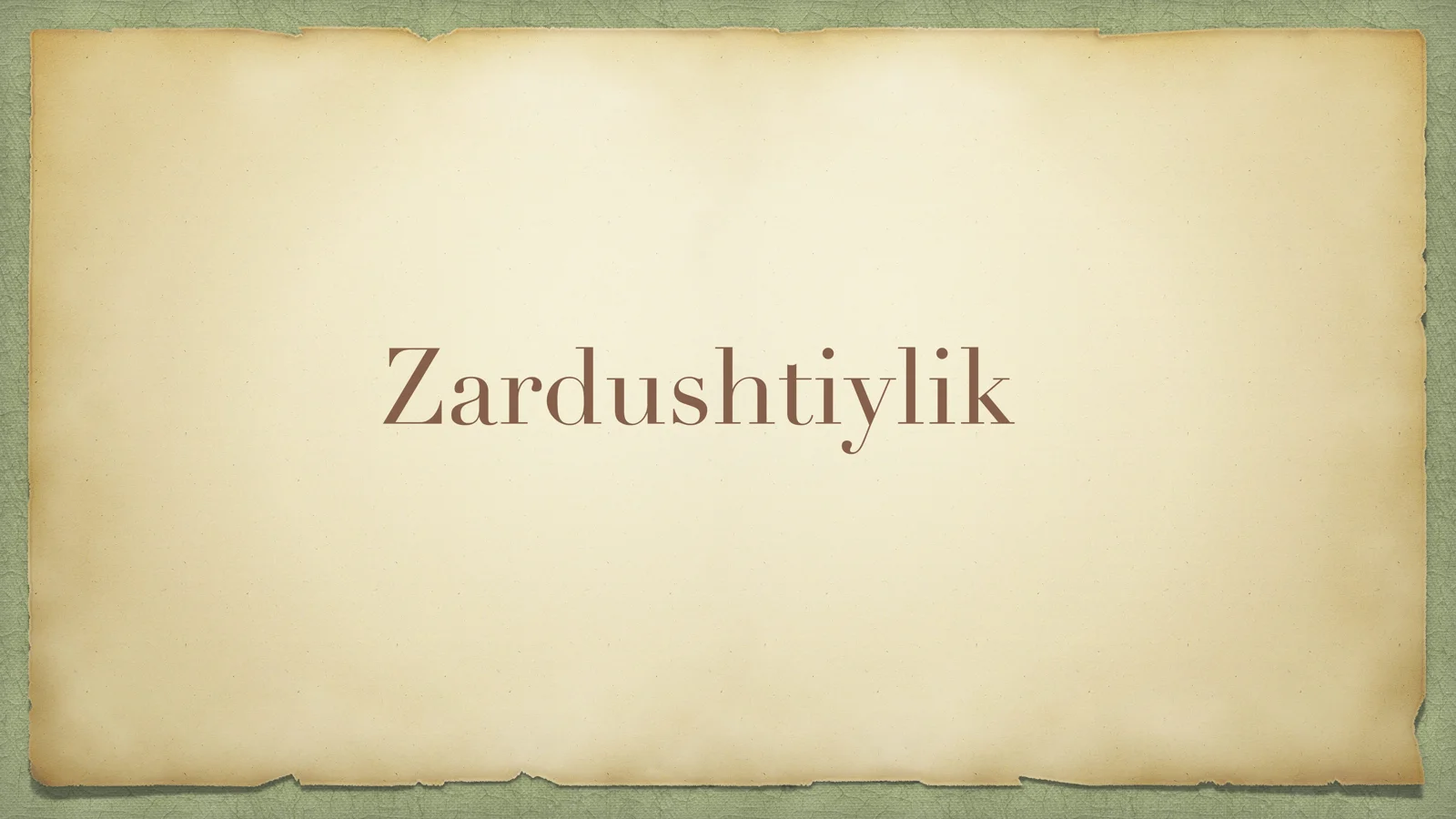 zardushtiylik