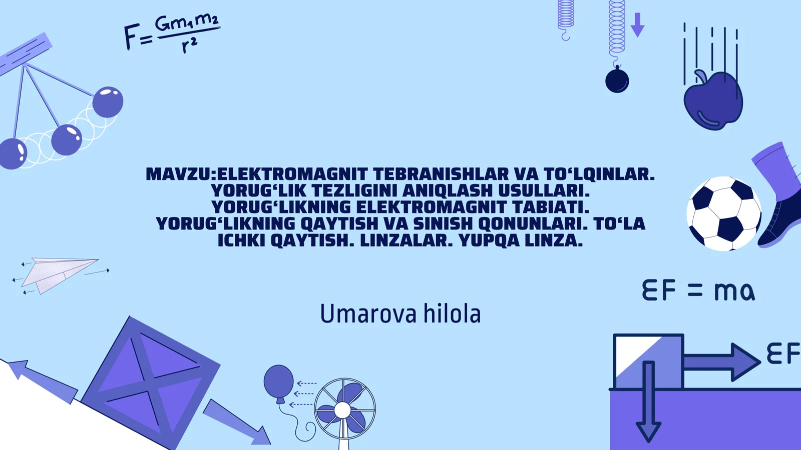 MavzuElektromagnit_tebranishlar_va_to‘lqinlar_Yorug‘lik_tezligini.