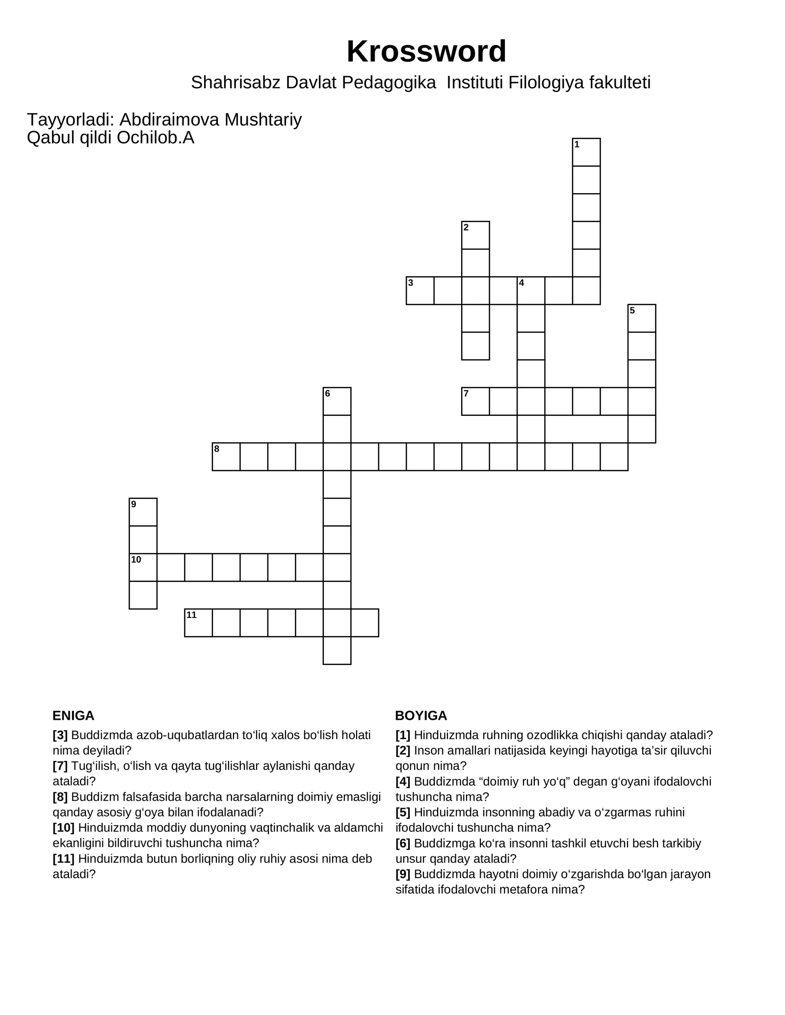 Krossword