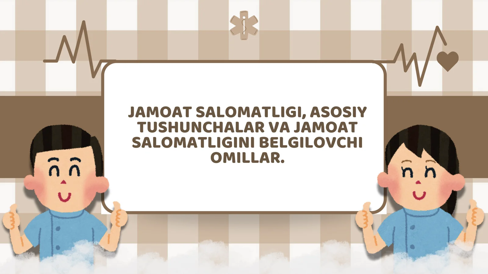 Jamoat salomatligi, asosiy