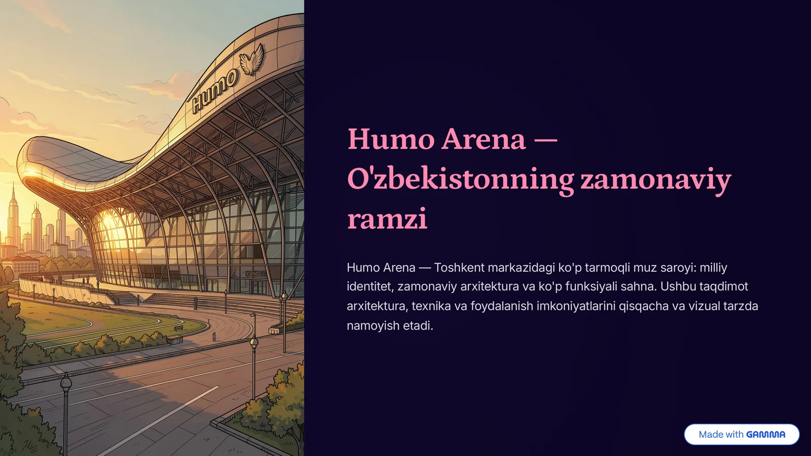 Humo Arena — O'zbekistonning zamonaviy ramzi
