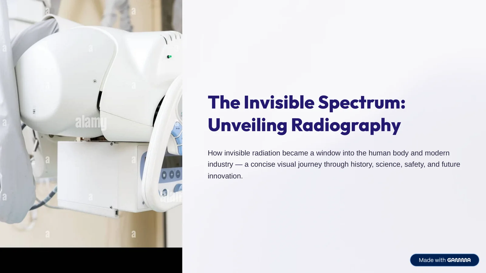 The Invisible Spectrum: Unveiling Radiography
