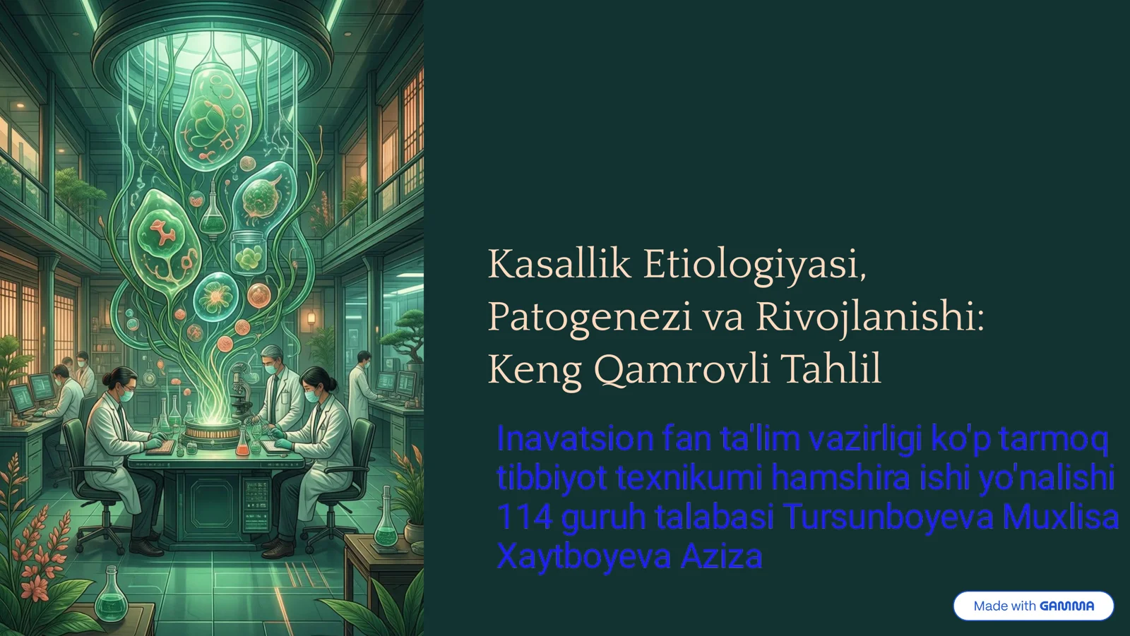 Kasallik Etiologiyasi, Patogenezi va Rivojlanishi: Keng Qamrovli Tahlil