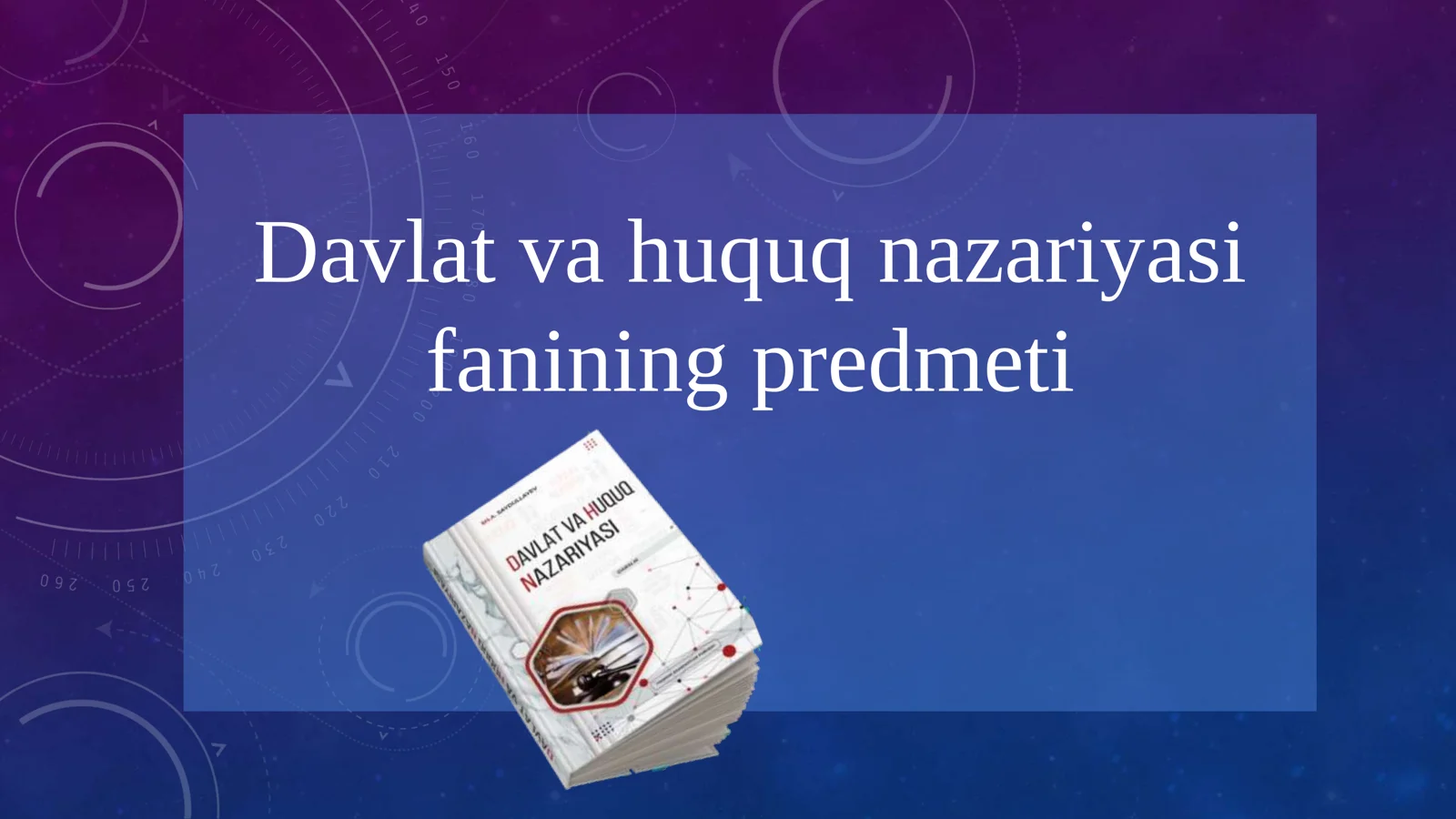Davlat va huquq nazariyasi