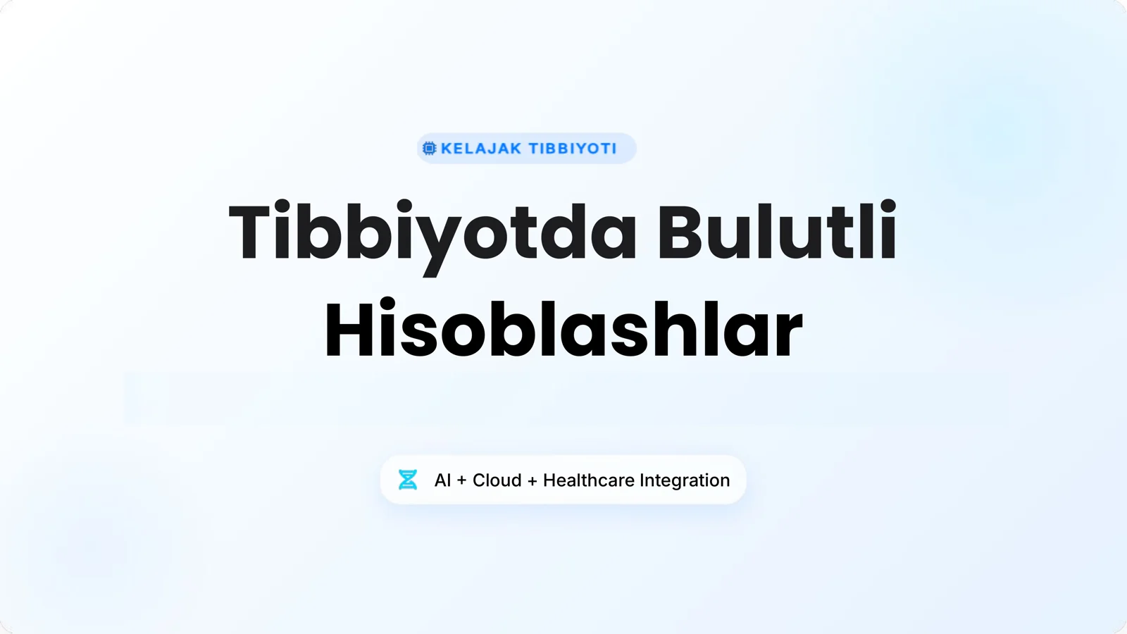 Tibbiyotda Bulutli Hisoblashlar