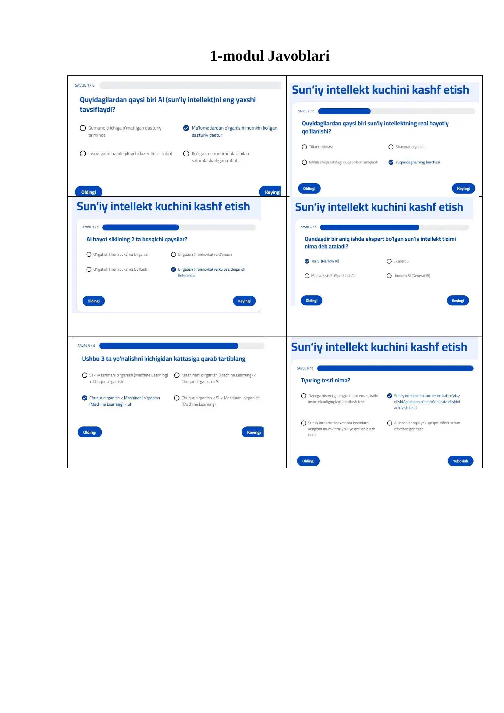 5 million prompterlar test javobi