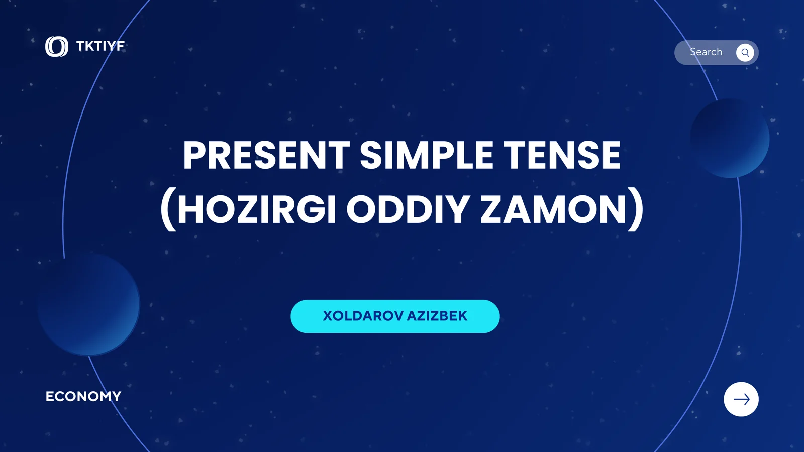 Present simple tense