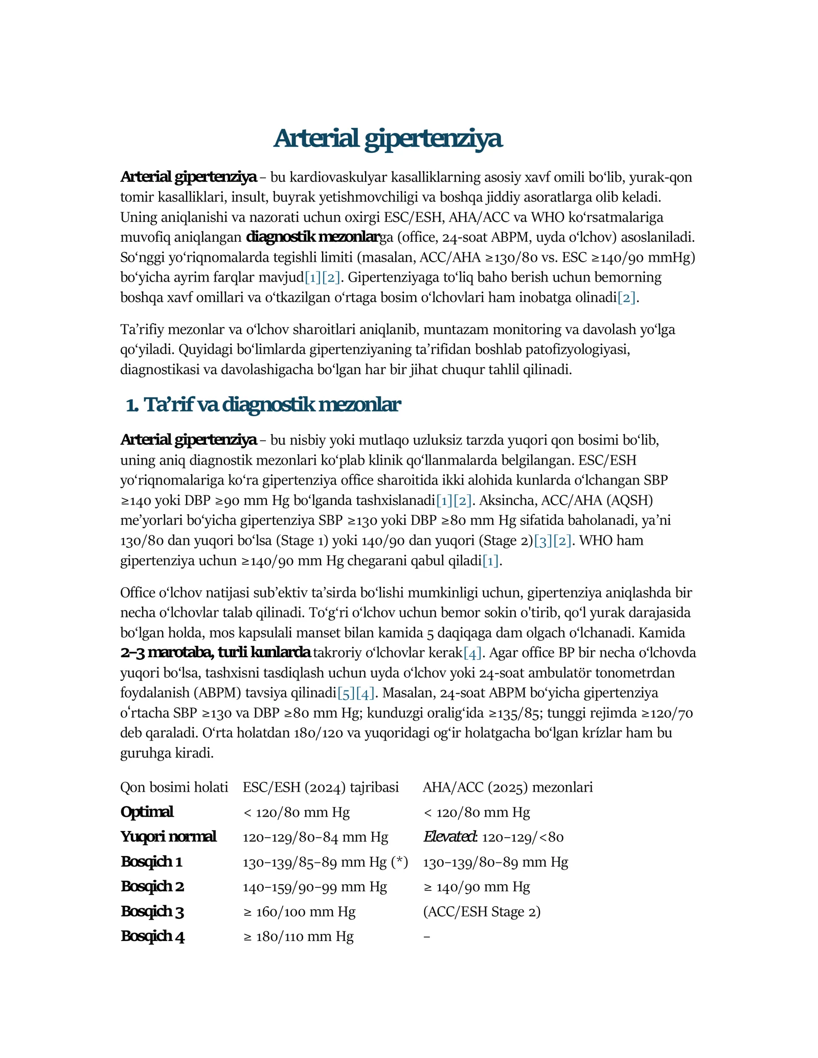 Arterial gipertenziya