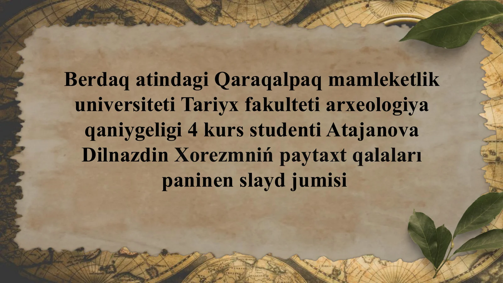 Xorezmniń paytaxt qalaları