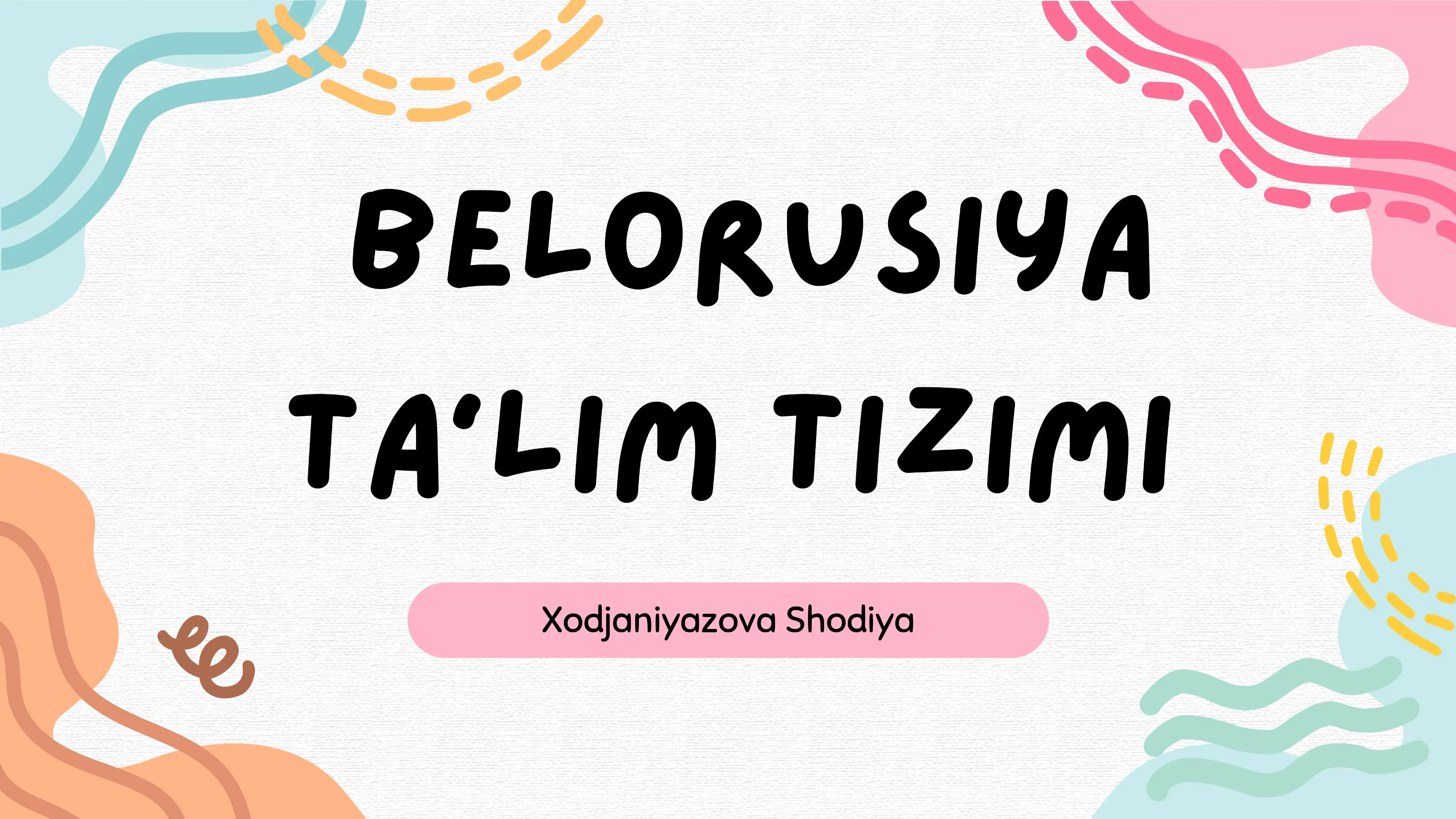 Belarusiya ta'lim tizimi