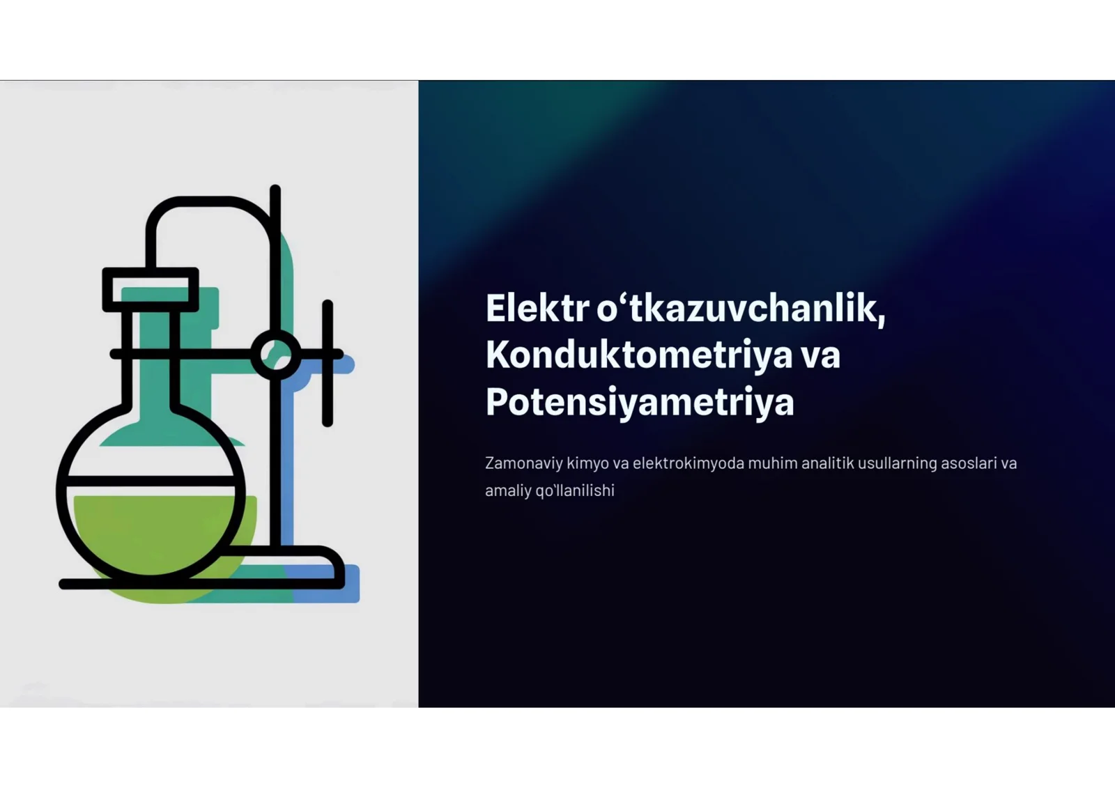 Elektr otkazuvchanlik konduktometrya