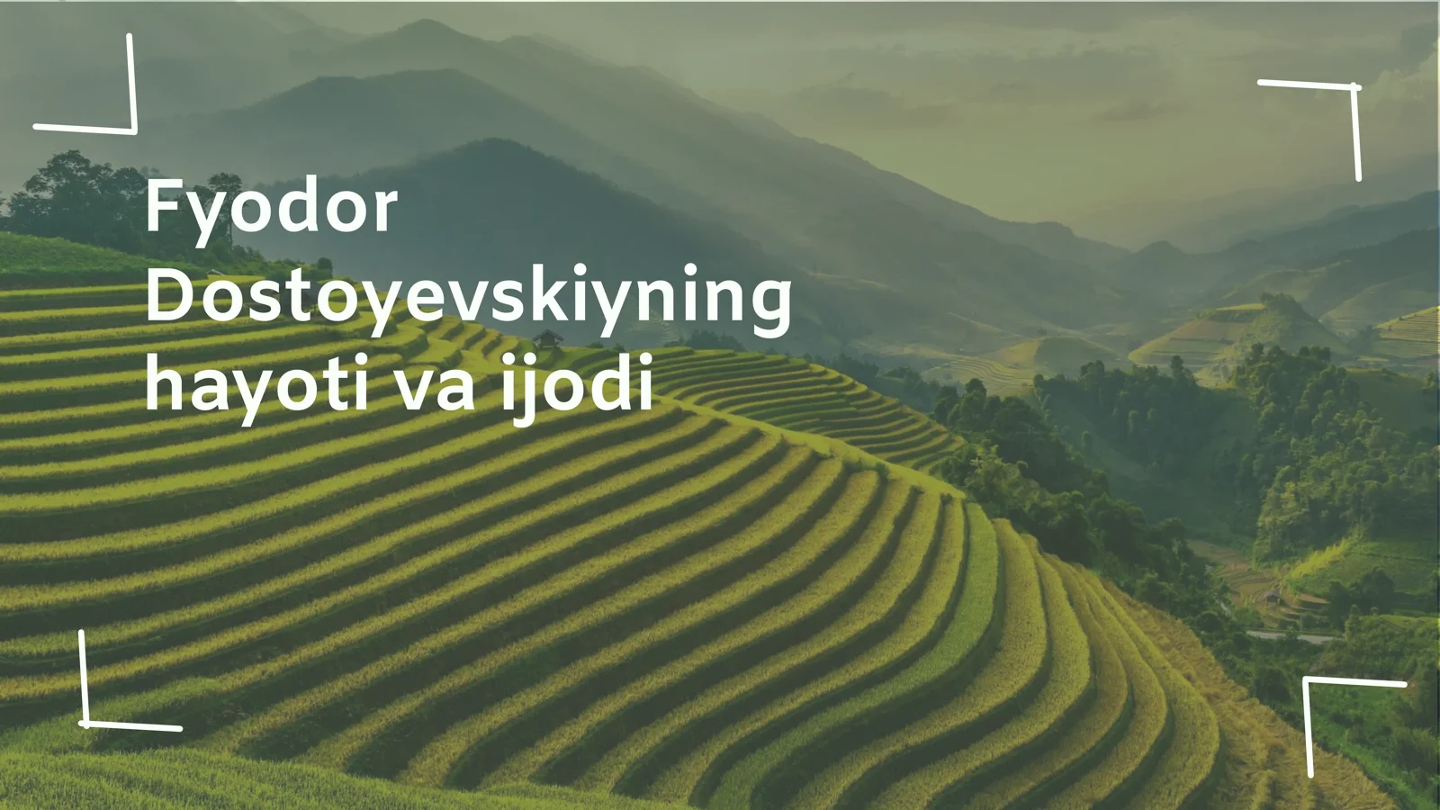 Dostoyevskiyning hayoti va ijodi