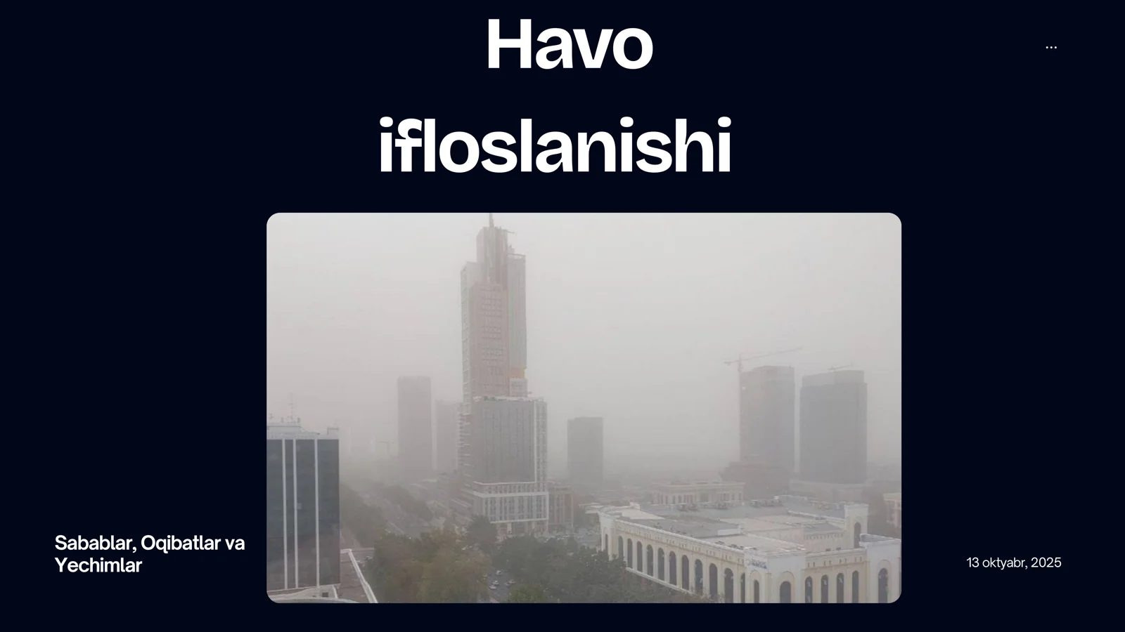 Havo ifloslanishi