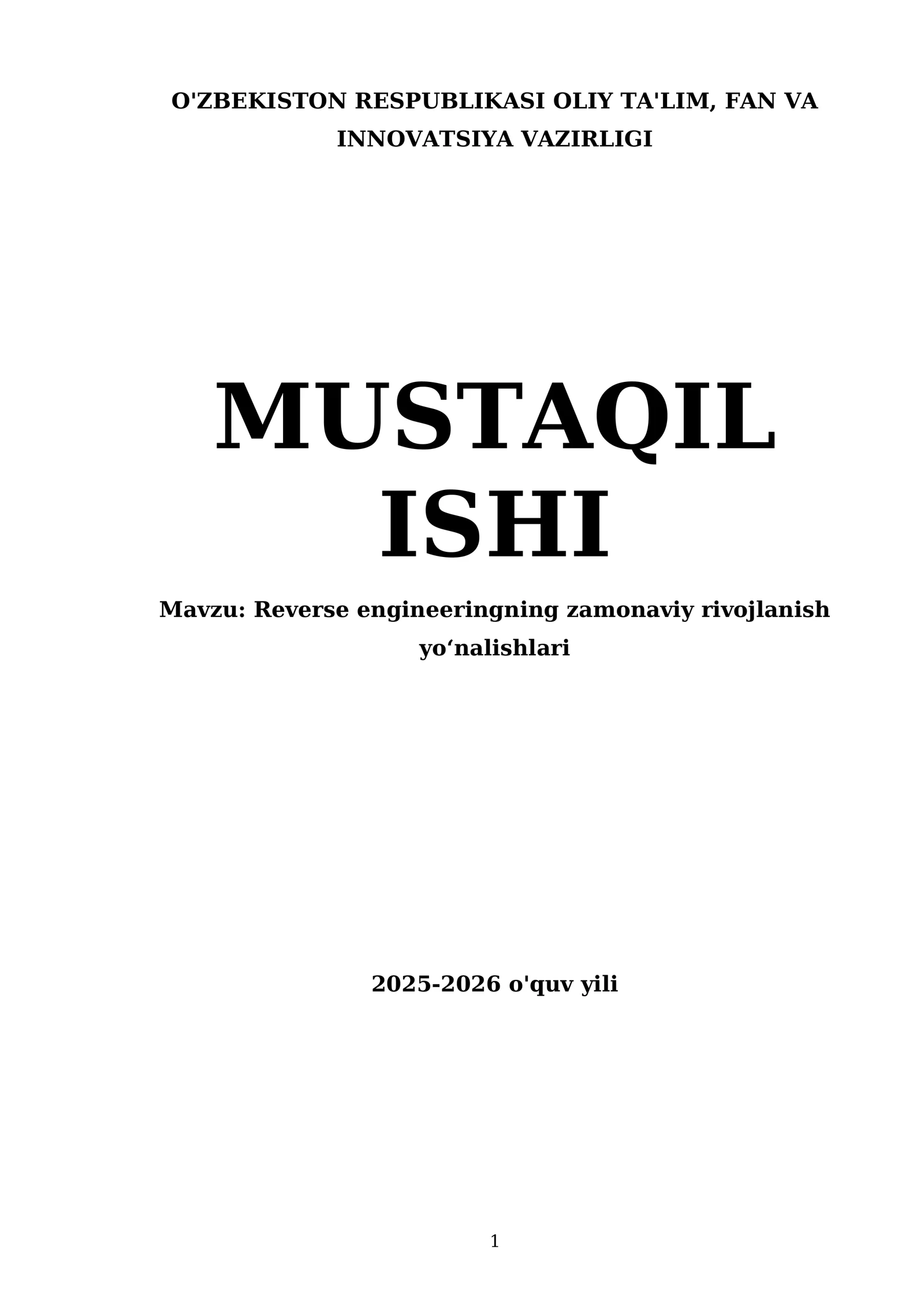 Reverse engineeringning zamonaviy rivojlanish yo‘nalishlari
