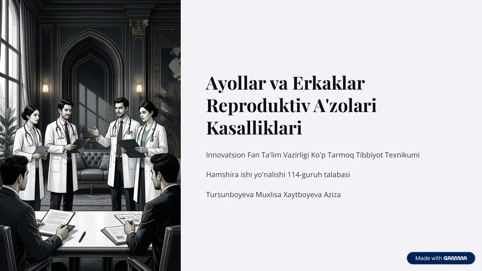 Ayollar Reproduktiv Anatomiyasi va Fiziologiyasi