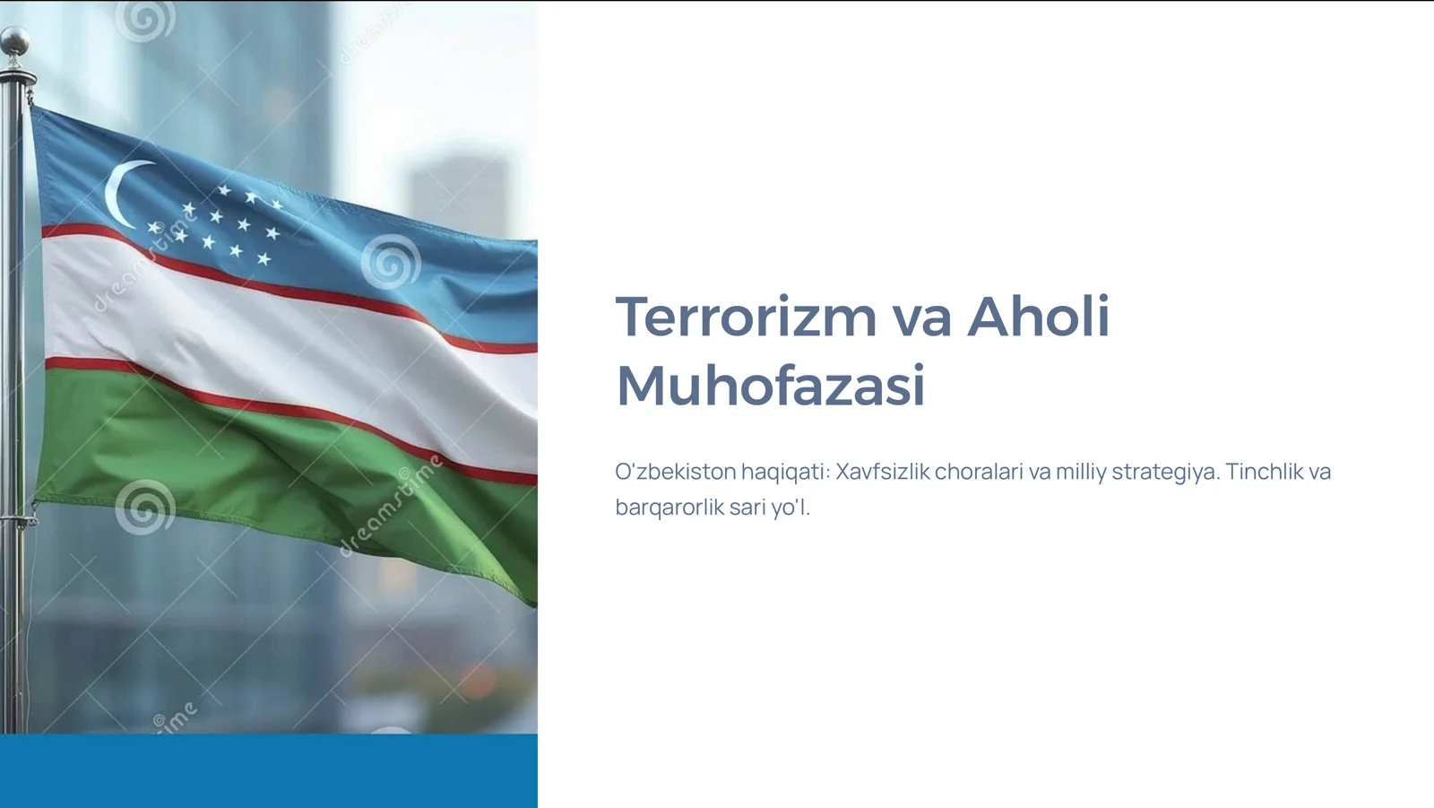 Terrorizm va Aholi Muhofazasi