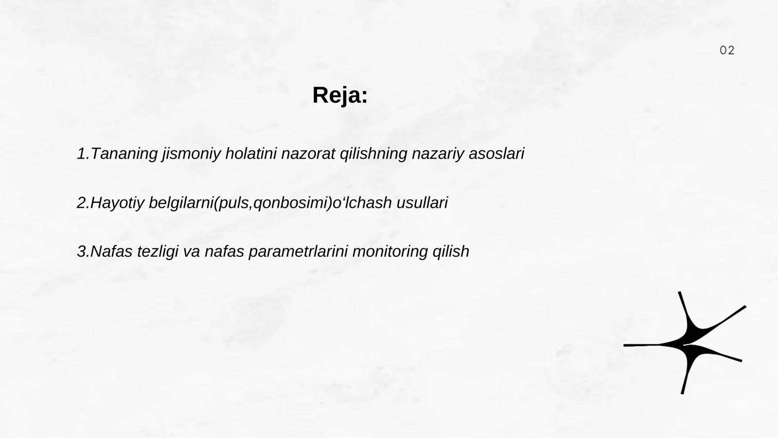 Tananing jismoniy holatini nazorat qilishning nazariy asoslari