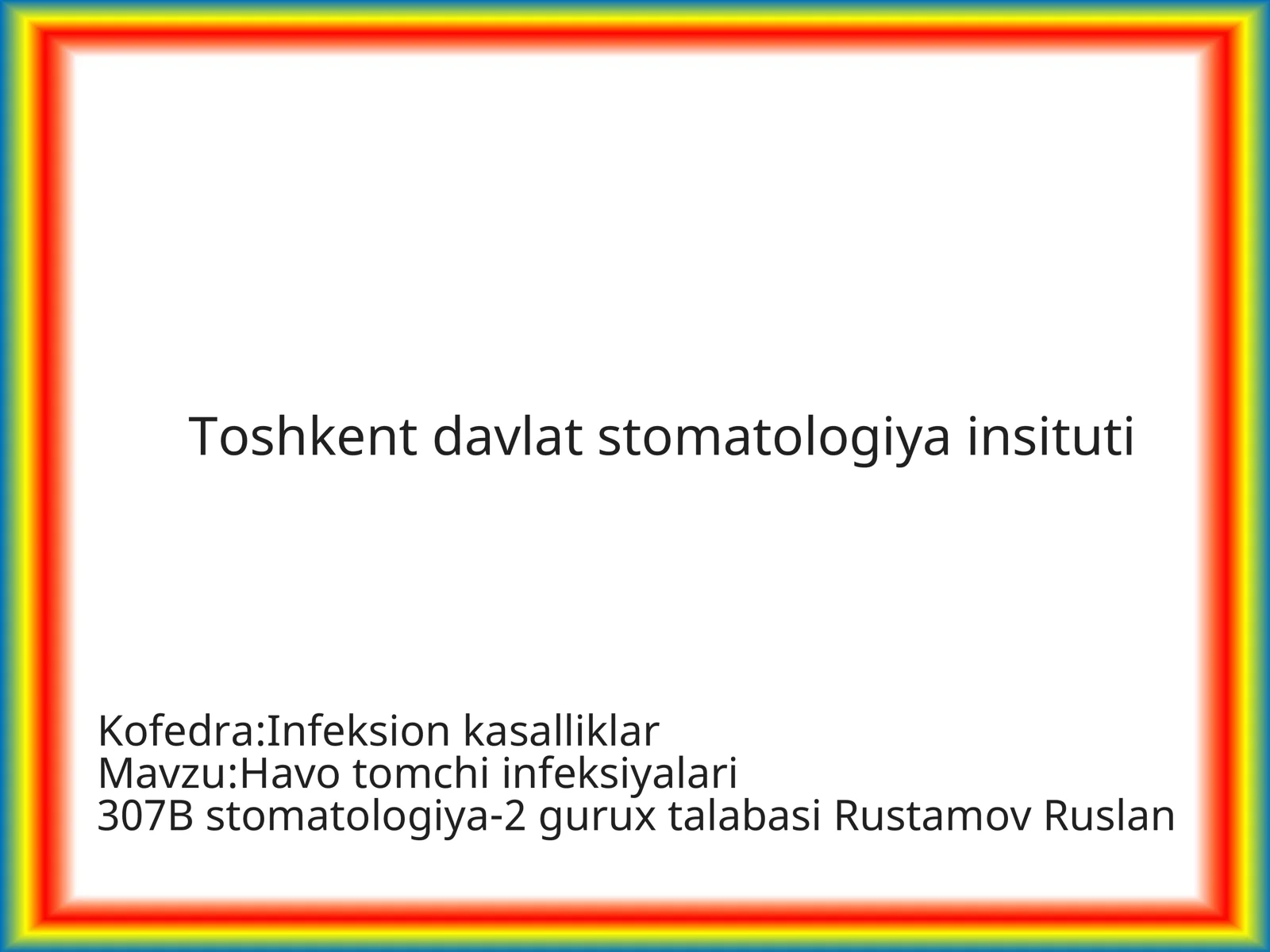 Infeksion kasalliklar
