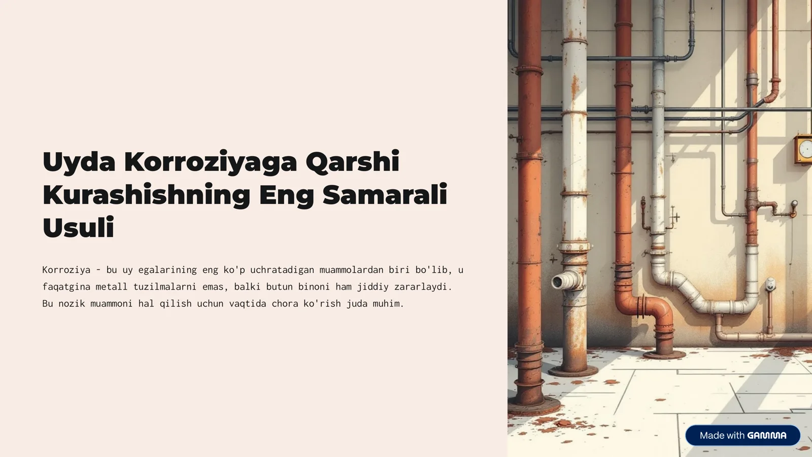 Uyda Korroziyaga Qarshi