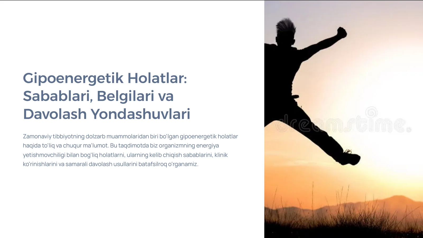 Gipoenergetik Holatlar: Sabablari, Belgilari va Davolash Yondashuvlari