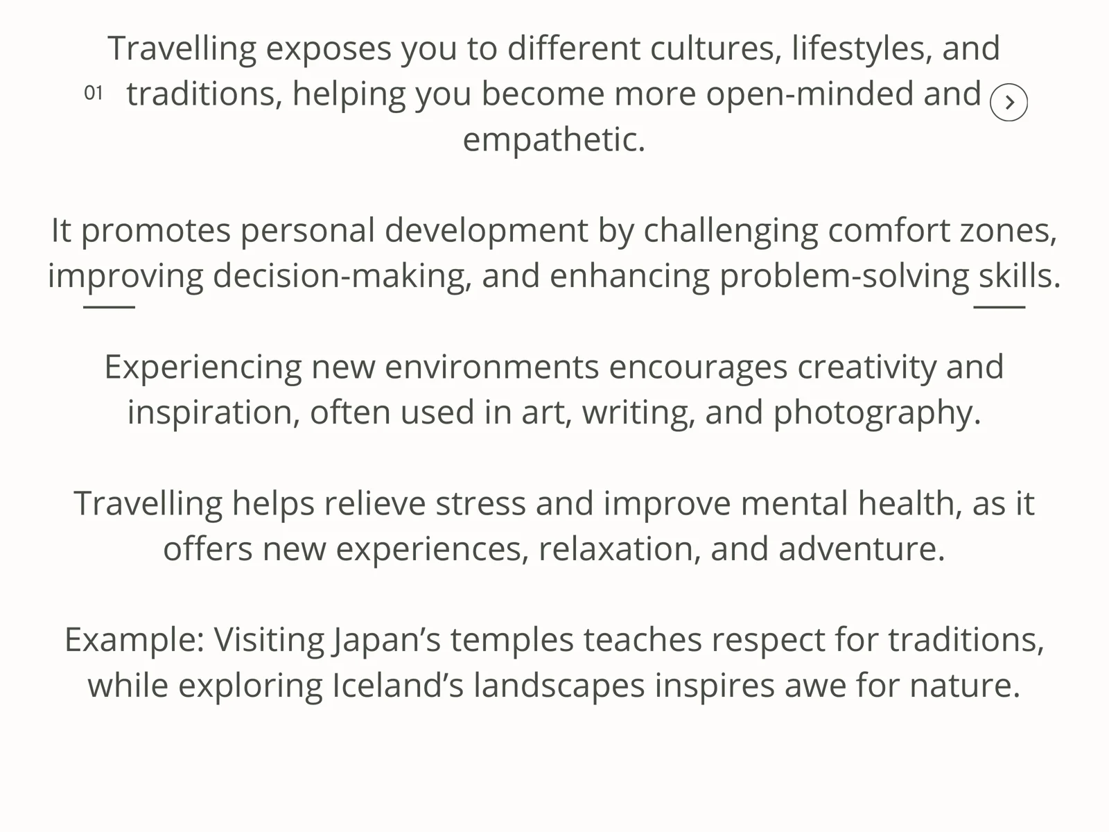 Travelling Around the World