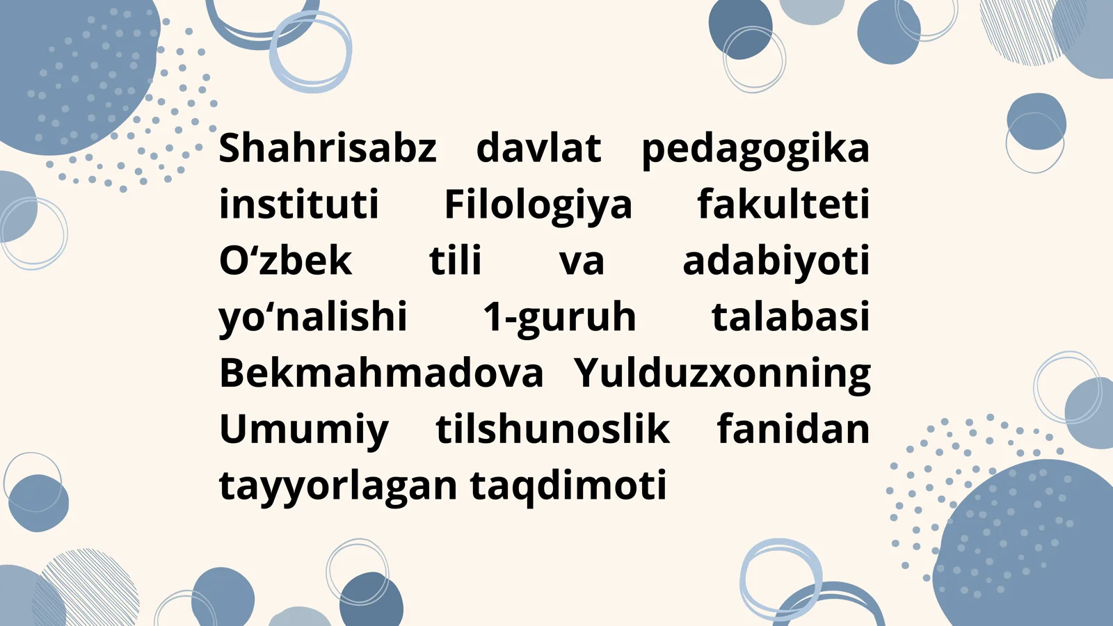 Vilgеlm Fоn Gumbоldt vа umumiy tilshunоslik.Komparativistika