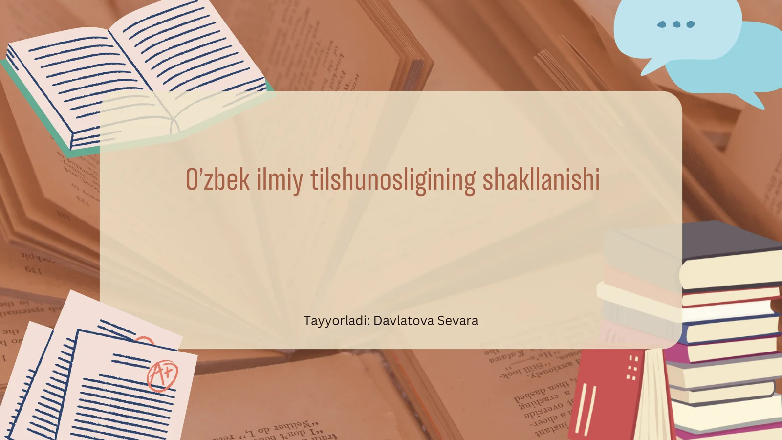 O'zbek ilmiy tilshunosligining shakllanishi