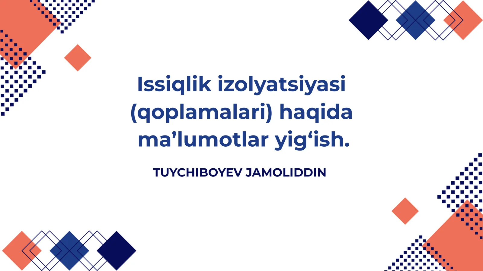 Issiqlik izolyatsiyasi