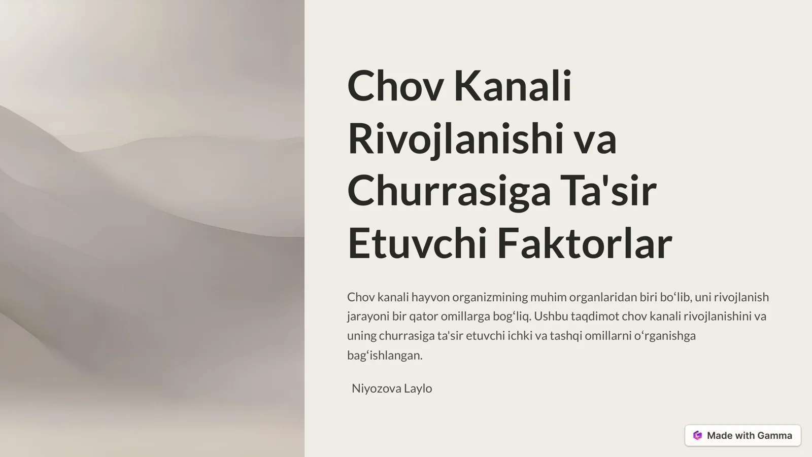 Chov Kanali