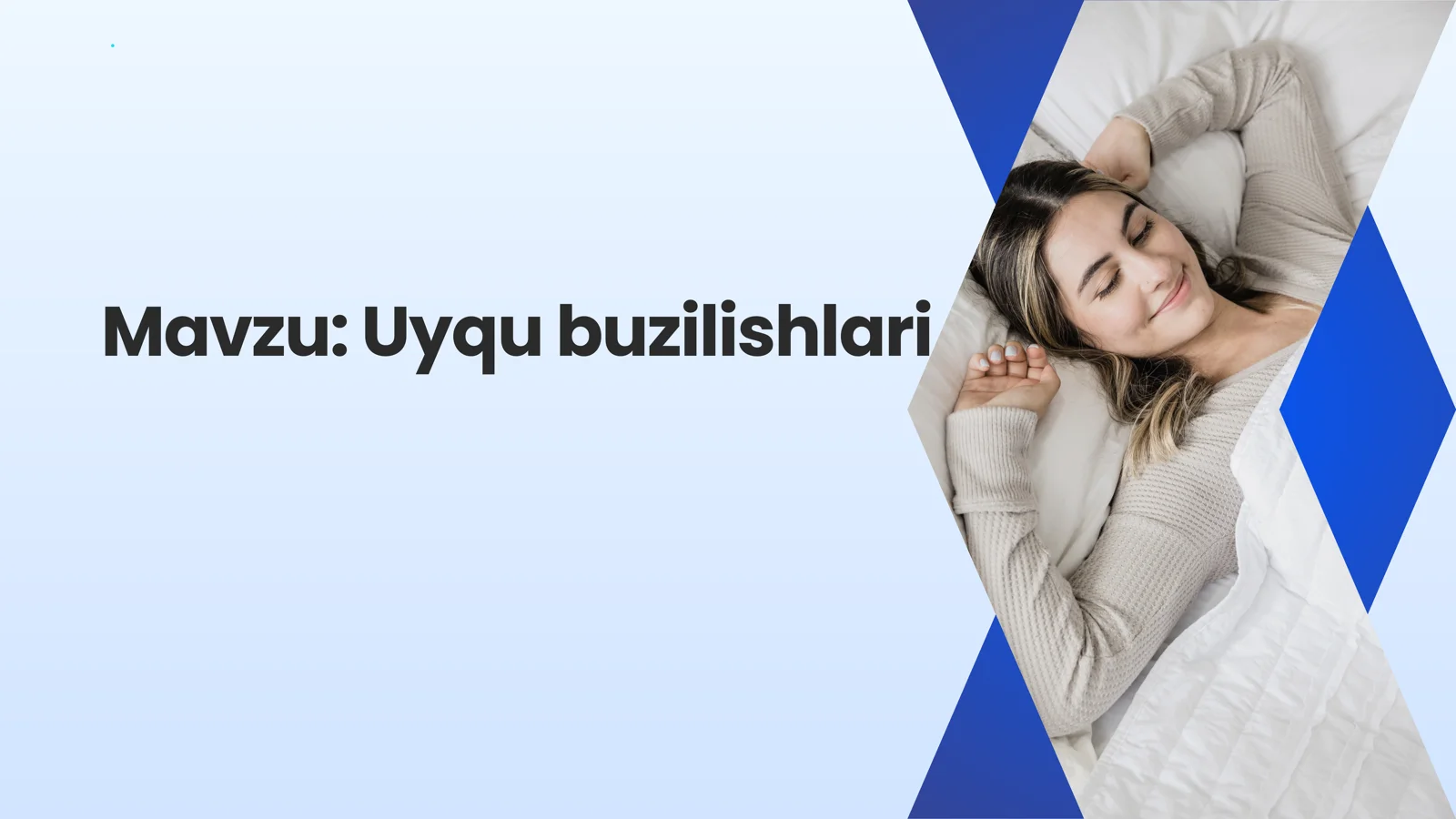 Uyqu buzilishlari