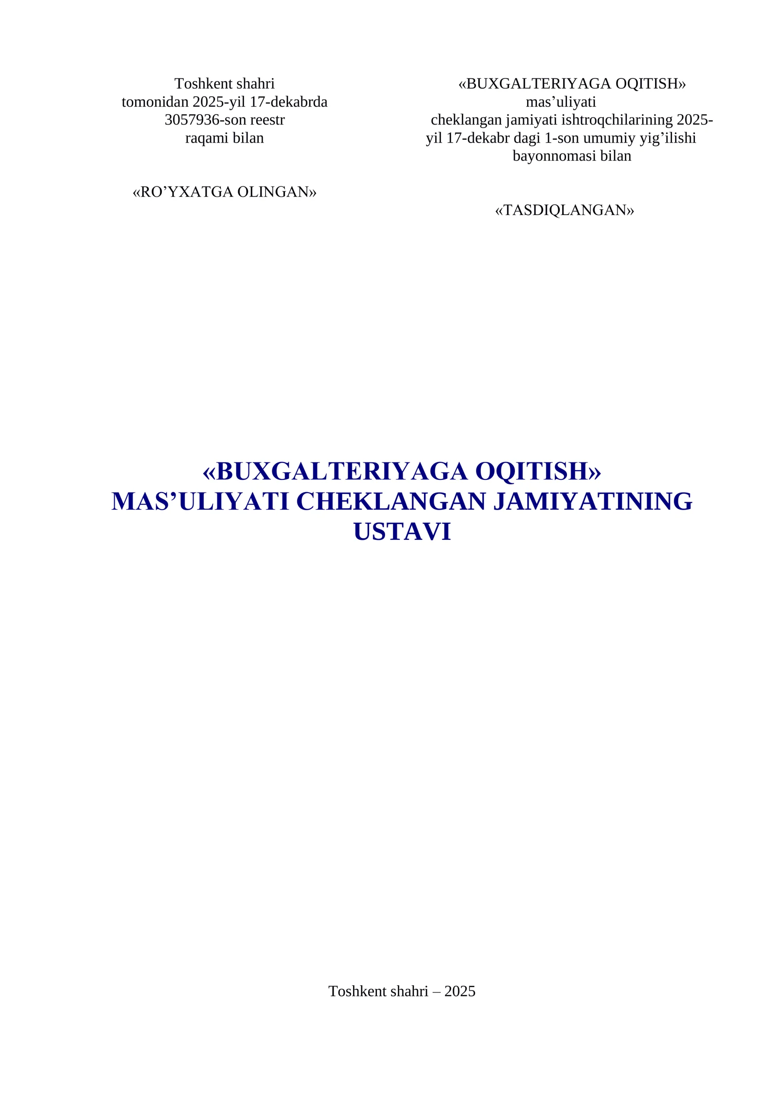 BUXGALTERIYAGA OQITISH